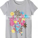 Little Girls Flower Printed t Shirts