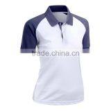 Ladies Cut And Sew Different Color Uniform Dry Fit Wholesale Blank Polo Shirt Design thumbnail-3