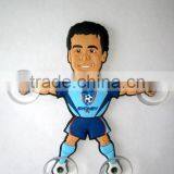 Sportsman figurine suction cup car window decoration