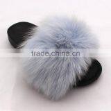 Myfur Wholesale Perfect Adult Soft Fox Fur Slippers and Sandals Gift for Women thumbnail-2