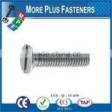 Made in Taiwan Metric Machine Screw DIN 963 ISO 2009 Slotted Flat Head Countersunk Steel Zinc Plated thumbnail-2