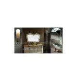 European Classical Bathroom Cabinet//classical European Style Bathroom Vanity Cabinet//Artificial Stone Bathroom Cabinet//Marble Bathroom Cabinet thumbnail-1