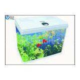 Custom White Mini / Large Aquarium Fish Tank , Glass Fish Tanks for Office / Home / Hotel