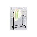 Double Pole Iron Clothes Stand Metal Clothes Drying Rack Garment Laundry Hanging Dryer Rack for Clo thumbnail-1