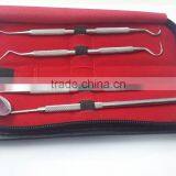 Dental Hygiene Kit/ High Quality Stainless Steel Dental Tooth Cleaning Instruments/4 Pcs Scalar Kit thumbnail-1