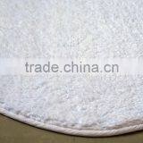 Anti-slip Washable White Hotel Shaggy Bath Rug thumbnail-3