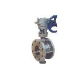 Flanged butterfly valve-Worm drive