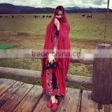 B22514A Ladies Large Cotton Scarves Autumn/winter Fringes Cotton Scarf thumbnail-3