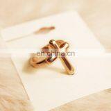 Tiny Cross Ring in Sterling Silver or 14k Gold Filled thumbnail-2