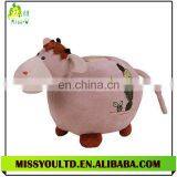 Custom Plush Unopenable Cow Piggy Bank
