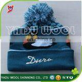 OEM Acrylic Knit Winter Hats / Child Knit Animal Hat / Beanie Hats With a Ball