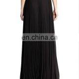 Women Wear Arab Long Skirts Summer Plain Chiffon Pleated Maxi Style Clothing Women's Chiffon Casual Skirt Jls-27 thumbnail-2