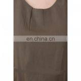 Solid Brown Sleeveless Top for Girls thumbnail-6