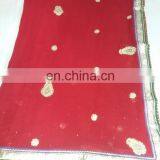 Ethnic Weddding Handmade Havey Stone Work Georgette Pink Saree Sari thumbnail-4