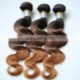 wholesale cheap human hair could be dyed ombre colored brazilian hair weave