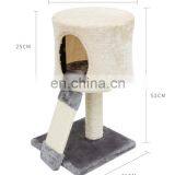 Cheap Price Warm Color Beige Small Size Cat Climbing Jumping Frame With Cat Scratching Board Post thumbnail-2