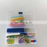 In Stock Quick Delivery!  Crochet Hooks Set with Ergonomic Handle and Accessories Stitches Knitting Craft Case Crochet Tools Set