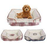 Scottish Plaid Wholesale Plush Dog Bed,Fancy Dog Beds thumbnail-1