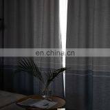 Good Quality Simple Style Cotton Linen Fabric Decorative Striped Home Textile Blackout Shade Curtain thumbnail-6