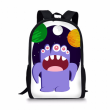 Cute Little Monster Kid School Bags Backpack Kindergarten Schoolbag 3D Cartoon Unisex Customized Logo Packing thumbnail-2