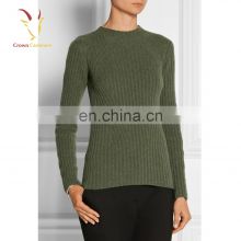 Lady Cashmere Woolen Oversized Green Swater