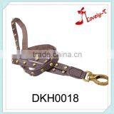Leather Key Chain Rope Customized Rivets Leather Key Chain,leather Custom Key Chain thumbnail-1