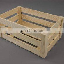 Plain Unpainted Wooden Set Crate Storage Box Small Craft Box thumbnail-2