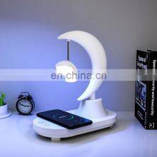 3D Stereo Surround Sound Music Night Light Usb Wireless Charging Auto 7 Color Changing Desk Lamp With Speaker thumbnail-2