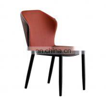Nordic Restaurant Modern Upholstery Fabric Leather Dining Chairs for Sale thumbnail-1