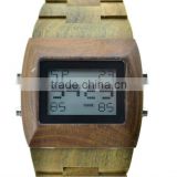 New combination of wooden digital watches for man