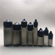 v3 10ml 30ml 60ml Oil Squeeze Liquid Bottle Clear Black Childproof Cap Squeeze Juice Plastic Bottle thumbnail-1