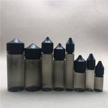 v3 10ml 30ml 60ml oil squeeze liquid bottle clear black childproof cap squeeze juice plastic bottle