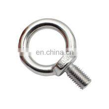 Wholesale Eye Bolt 304 Stainless Steel Marine Lifting Eye Screws Ring Loop Hole for Cable Rope Eyebolt Hook