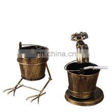 Retro Creative Faucet Bird Deer Head Figurine Ashtray Vintage Handicraft for Home Bar Decoration Accessories Photography Props thumbnail-2