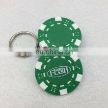 Plastic Clay OEM Poker Chip With Keychain thumbnail-2