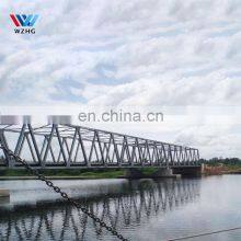 Manufacturer prefab custom municipal bridge large span steel structure portable bailey skywalk pedestrian bridge for sale