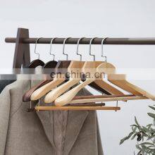 Fashion Wholesale Designer Luxury Dress Trouser Suit Scarf Custom Pant Wooden Coat Clothes Hanger thumbnail-3