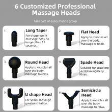 Fitness Equipment Exercise Gear Home Gym Electronic Massage Gun 7.4V Fascia Gun 7 Gears With 4 Heads thumbnail-3