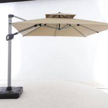 3.5*3.5m Double Roof Cantilever Umbrella Side Stand Parasol thumbnail-1