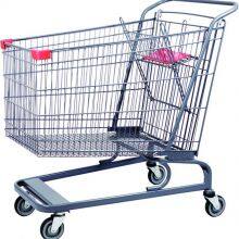 European Style Supermarket Metal Shopping Hand Trolley thumbnail-3