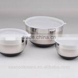 3 Pcs Set Stainless Steel Mixing Bowl Set With Grater thumbnail-6