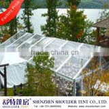 Aluminium tent with pvc cover and windows