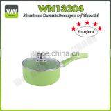 Aluminium High Quality Uses of Sauce Pot Milk Pan Set Ceramic Sauce Pan With Glass Lid and Bakelite Handle thumbnail-6