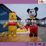 Freely Walking Inflatable Moving Santa Claus Cartoon Characters thumbnail-2