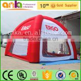 Airtight type inflatable spider tent with clear windows