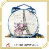 Round Shoulder Bag Color Printing Paris Hand Bags