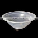 630ml White PP Material Bowl Shape Disposable Plastic Container for Sealing Film