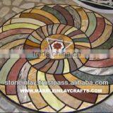 Stone Inlay Mosaic Table thumbnail-1