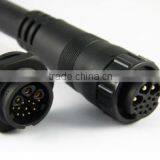 2 pin to 8 pin M12 male to female waterproof electrical cable