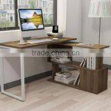 Popupar Innovation Wood Home Office Computer Table With Bookshelf